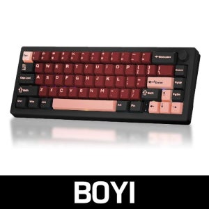 BOYI GMK67-65 미니 기계식 무선 게이밍 키보드 블랙
