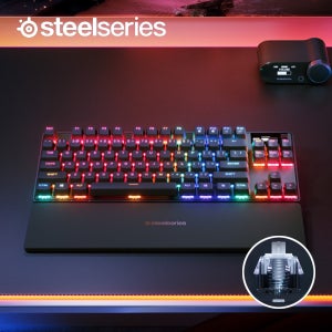 [국내정발] 스틸시리즈 APEX PRO TKL GEN3 영문 래피드트리거 자석축 무선키보드