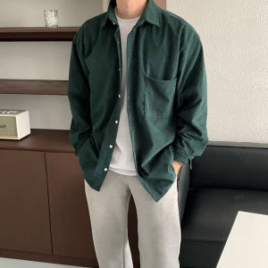 남성 사계절 코듀로이자켓 캐주얼 미니멀 무드 루즈핏 카라 스타일 데일리 오버핏 아우터
