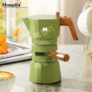모카 포트 인덕션 가정용 2컵 120ML Mongdio