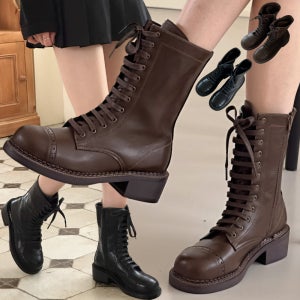 워커부츠 레이스업워커 숏부츠 4cm