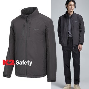 K2 세이프티 남성 겨울 경량 패딩 점퍼 보아털안감 등산 역시즌 방한복 작업복 F4103
