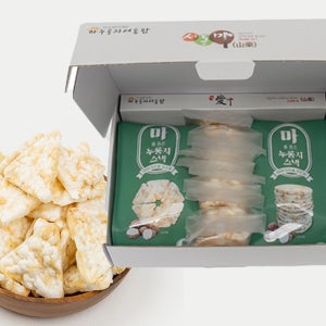 마를품은누룽지스낵 박스 80g 3개입 고소한 쌀과자 뻥튀기 떡뻥