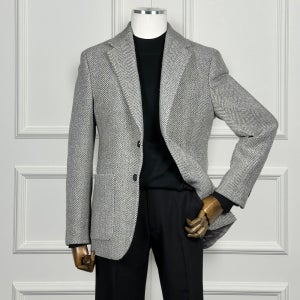 지이크 파렌하이트 남자자켓 24FW 울 혼방 빅 헤링본