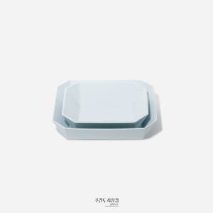 1616 아리타재팬 TY 스퀘어 볼 플레인 그레이 2종 150 184 / 도자기 오븐 요리