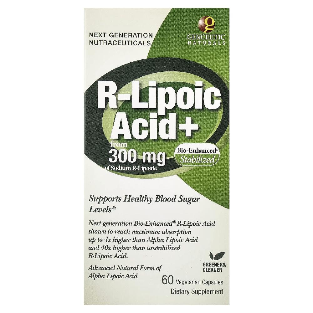 Genceutic Naturals r 리포산 300mg 60정