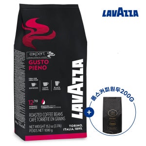 [6kg이상구매시+증정용200g] 라바짜 구스토 피에노 원두 커피 홀빈 1kg 소비기한 2027년4월