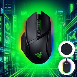 레이저코리아 바실리스크 V3 PRO 35K 무선 충전팩 블랙