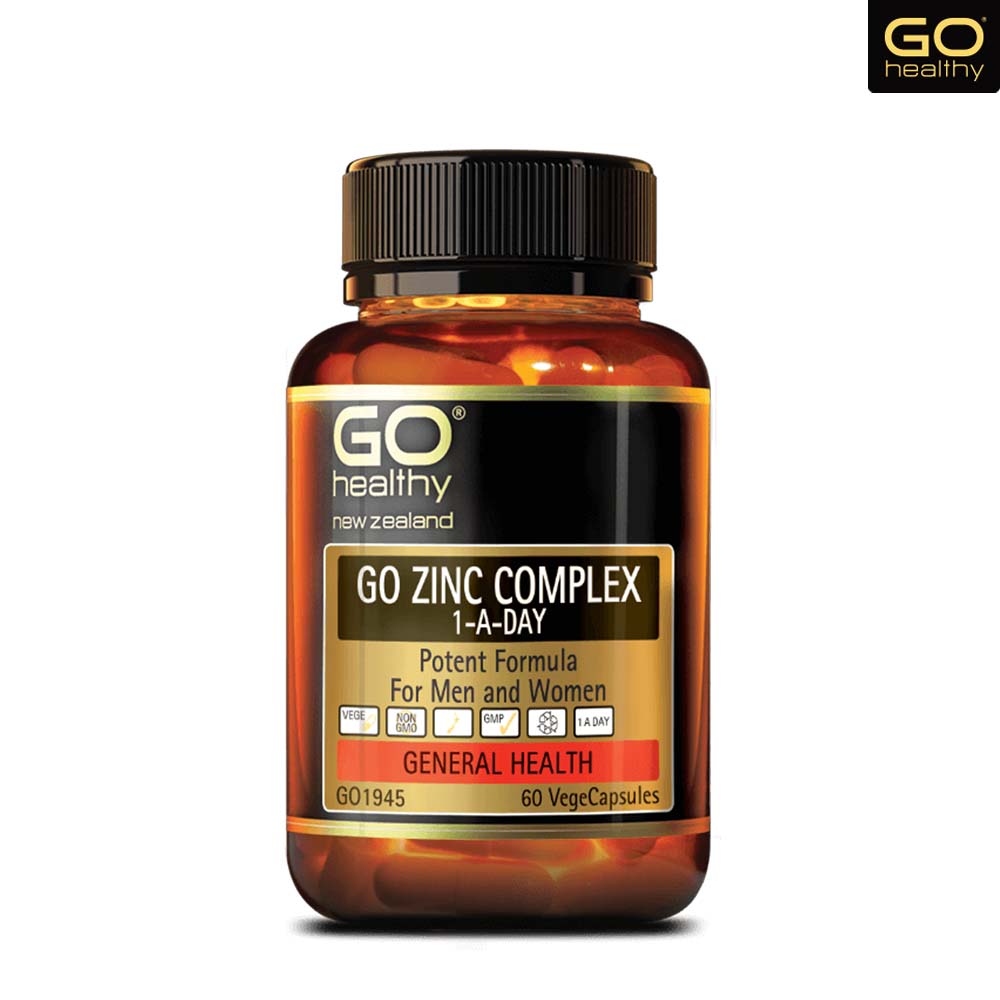 피부건강엔 <b>Go Healthy</b> zinc complex -1-a-day 60vc 항산화