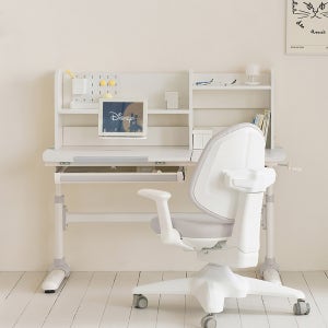 키디 어린이 책상 초등학생 각도조절 키즈 아이 아동 주니어 1200x600mm, 화이트