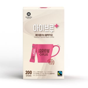 맥널티 공정무역 아이브루 플러스 헤이즐넛향 200개입 + 아이브루 70개입