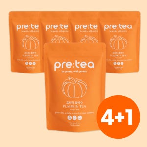 [4+1]프리티 호박수 호박차 카페인없는 물 붓기 만하면 마시는 차 빼는 빠지는 티 임산부