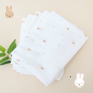 베베라온 신생아 밤부 천기저귀 5매 달토끼