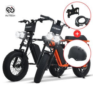 2026년형 AU테크 엑스트랙 몬스터 쿱 COOP 팻바이크 자토바이 최대 850W PAS 스로틀 전기자전거 48V 15Ah