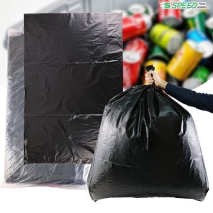 국산 재활용 비닐봉투 100L 100장 대용량 분리수거 비닐봉지 검정 평판 쓰레기 봉지