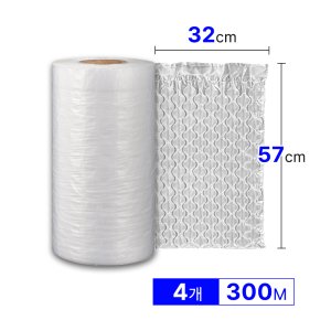 제이팩 뽁뽁이 에어쿠션필름 매트S형 57x32cm x300m 4롤 뾱뾱이 에어캡 완충제