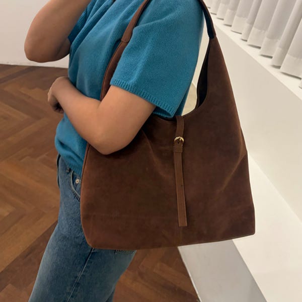 보부상가방 스웨이드 숄더 버클 쎄무 호보백 8컬러