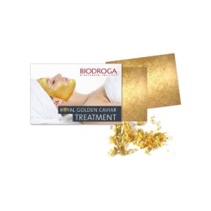 바이오드로가 골드 리프 시트 6pcs 고급스런 광채 피부 금 100% 골드 패치+샘플