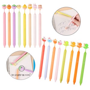 지워지는 목긴 동물 과일 아이스크림 달팽이 볼펜 모음 인쇄가능 펜 캐릭터 학용품 특이한 판촉물