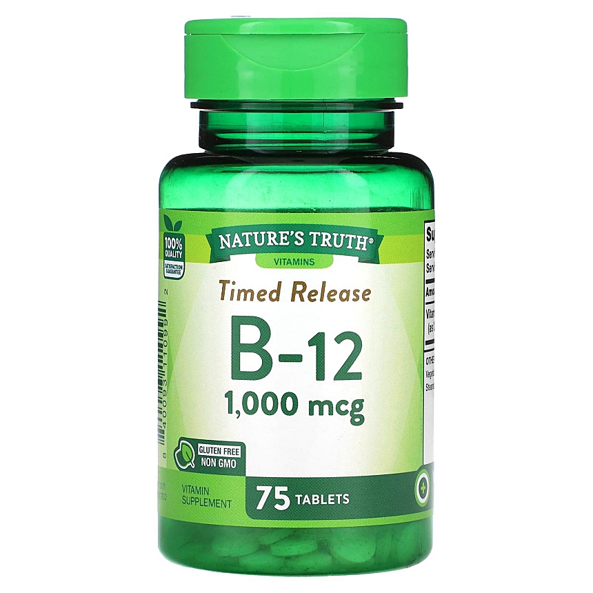 <b>네이처스트루</b> 비타민 B-12 1000mcg 타임 릴리스 75정