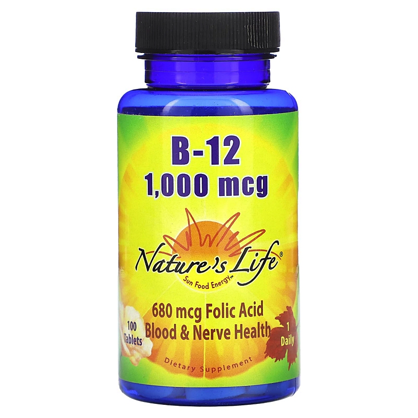 <b>네이처스 라이프</b> B12 1000mcg 100정