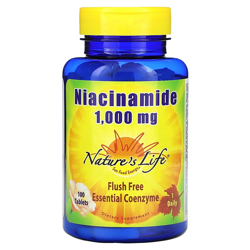 <b>네이처스 라이프</b> 니아신아미드 1000mg (플러쉬프리) 100정