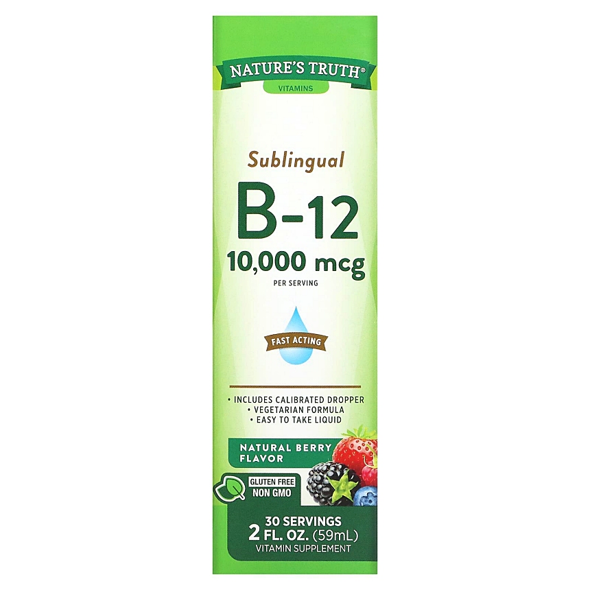 <b>네이처스트루</b> 서블링구얼 B-12 베리 10000mcg 59ml