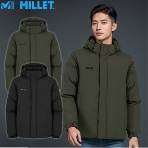 밀레 구스다운 남성 다운 숏패딩 헤비 패딩 겨울 점퍼 자켓 에베레스트 K2 한라산