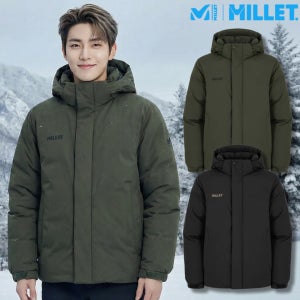밀레 구스다운 남성 다운 숏패딩 헤비 패딩 겨울 점퍼 자켓 에베레스트 K2 한라산
