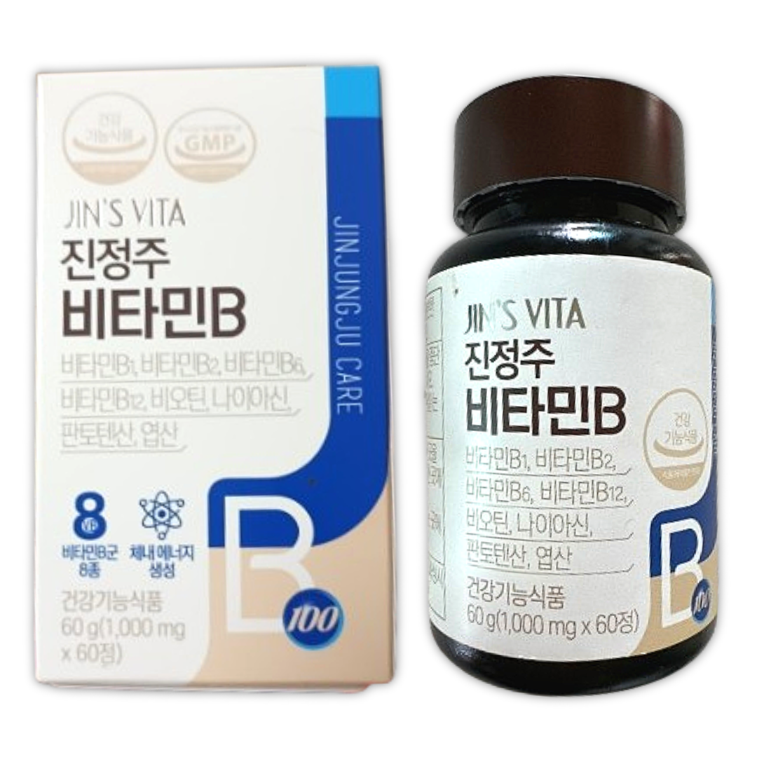 진정주 비타민B <b>진약사몰</b> 비타민비 60정 2개월분 1박스