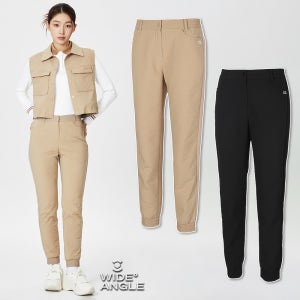 와이드앵글 여성 골프웨어 여자 트레이닝 조거바지 쟈가드 퀼팅 조거 팬츠 WWU24374