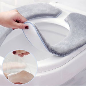 변기커버 두꺼운 메모리폼 변기시트 극세사 엉따 세탁가능
