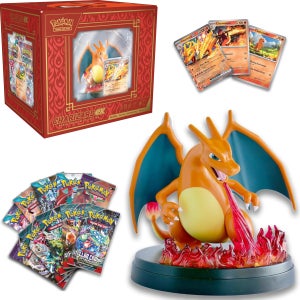 포켓몬 TCG 리자몽 EX 슈퍼 프리미엄 컬렉션 플레이세트 포켓몬카드 리자몽 피규어