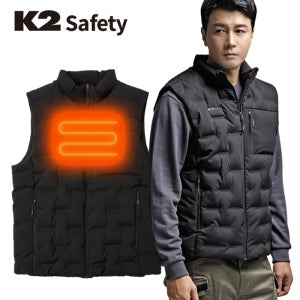 K2 블랙야크 발열 조끼 자켓 패딩조끼 배터리 볼패딩 겨울 보온 방한 열선 작업 등산
