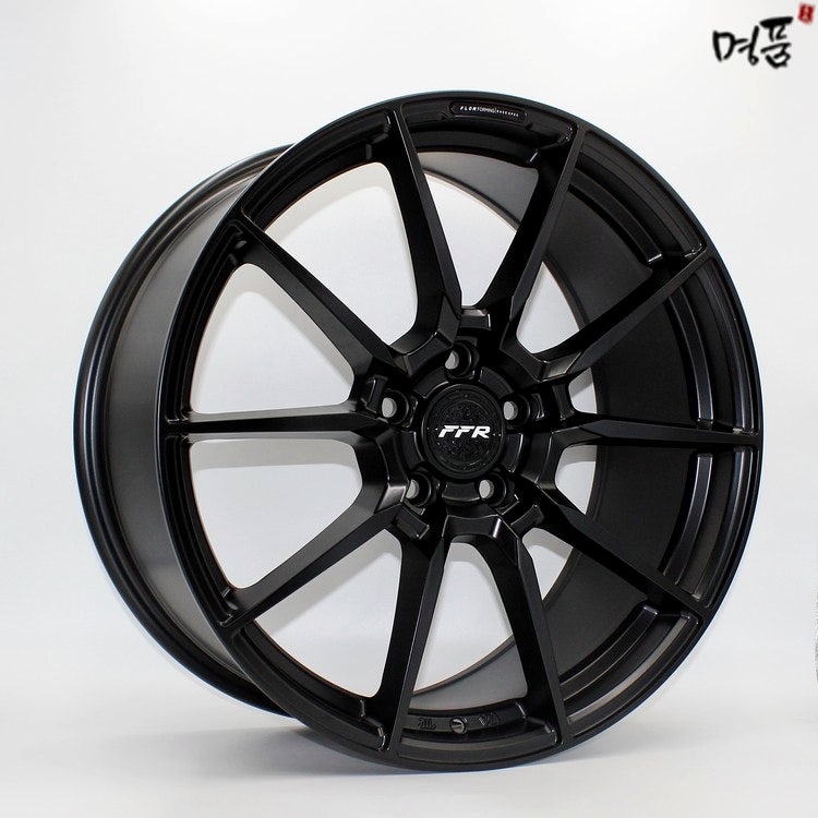 [인천휠/명품휠타이어] 19인치 FFR10 무광블랙 신품휠 PCD 114.3 5홀 현대 기아용