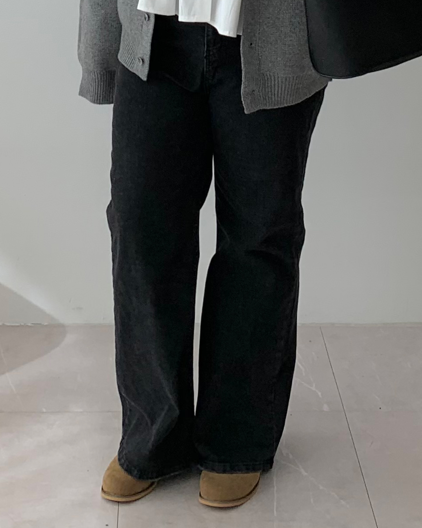 2color S-3XL 빅사이즈 허리밴딩부츠컷바지 핏대박청바지