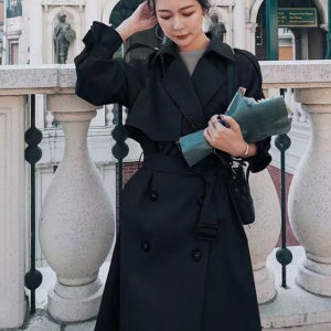 더벳스 여성 트렌치코트 롱코트 가을 아우터