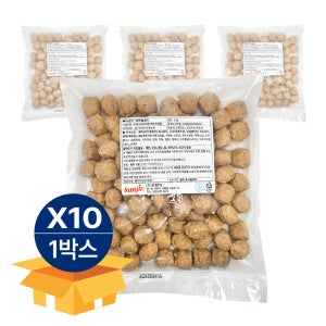 선진 미트볼 골드 1kg X10봉 1박스 냉동