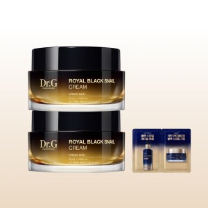 닥터지 로얄 블랙 스네일 크림 50mL+50mL 탄력 보습 달팽이크림