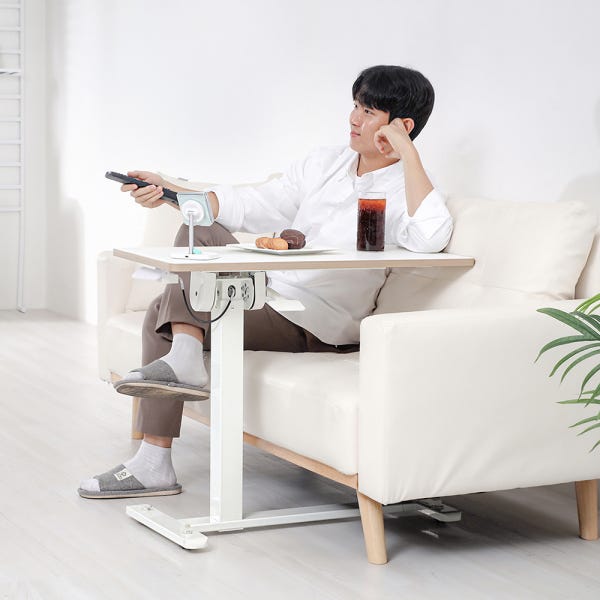 핏쳐 락기능 이동식 상판 양방향 높이 각도 조절 소파 침대 보조 사이드 테이블 TS3