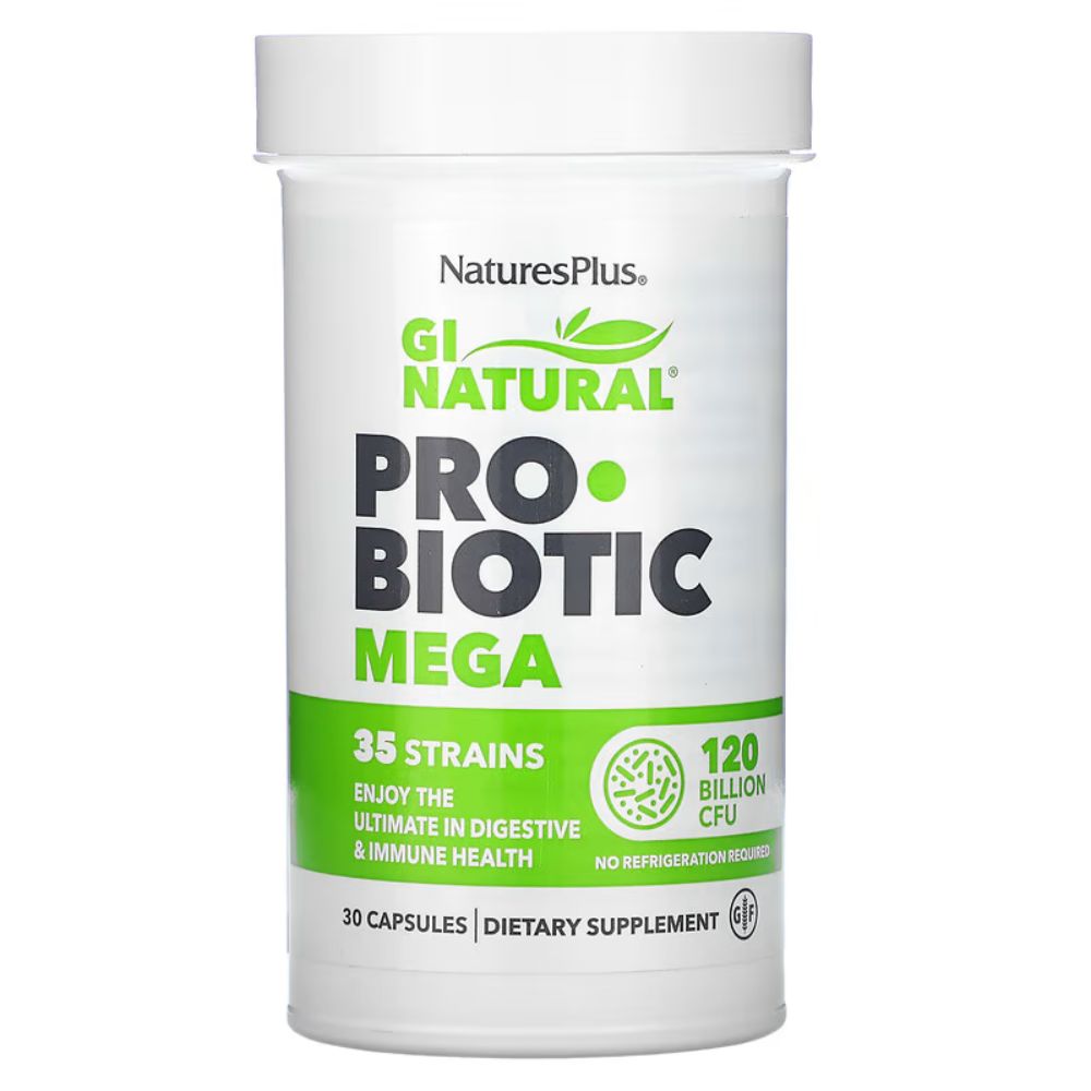 네이처스플러스 <b>GI 내추럴 프로바이오틱 메가 1200억</b> 캡슐 30정 NaturesPlus