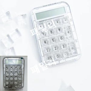 쿨킬러 계산기 미니 투명 기계식 휴대용 백라이트 기계식 숫자 키보드 무선 넘버 패드