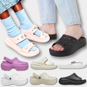 크록스 플랫폼 겨울 키높이 슬리퍼 사무실 털신 털크록스 겨울용 방한 실내화