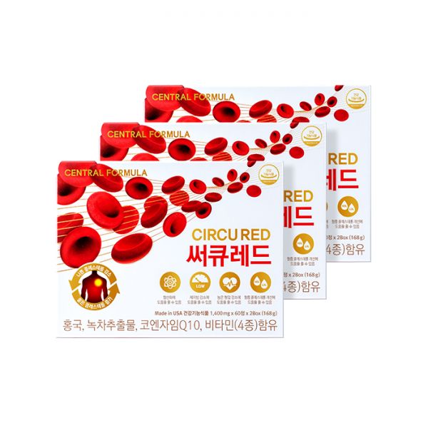 <b>센트럴포뮬러</b> 혈행 써큐레드 60정1개월분 X 3개
