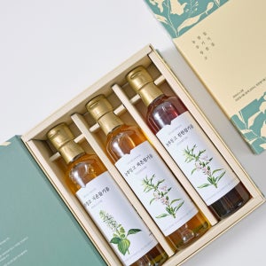 농부창고 국산 참기름 들기름 300ml 3종 저온압착 선물세트