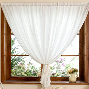 무타공 붙이는 벨크로 작은창 가림막 커튼 100x150cm