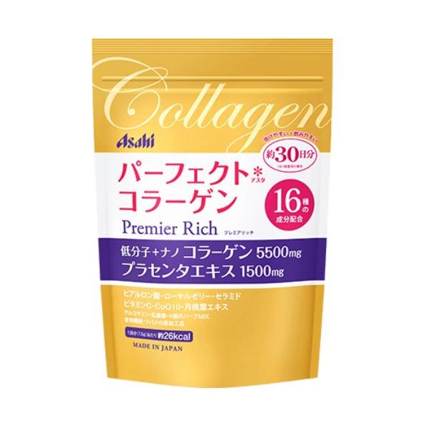 일본직배송 <b>퍼펙트</b> 아스타 <b>콜라겐</b> 파우더 <b>프리미엄 리치 228g</b> x 2개 세트