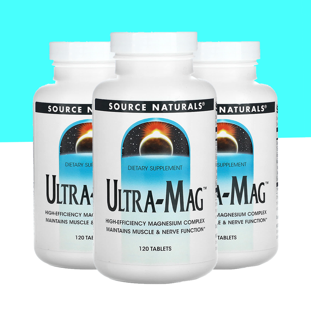 소스 내추럴스 <b>울트라</b> <b>매그</b> <b>Ultra</b> <b>Mag</b> 마그네슘 120정, 3개