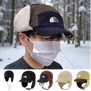 노스페이스 귀도리 군밤모자 겨울 패딩 털 모자 방한 비니 이어머프 볼캡