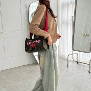 레오파드 카모플라쥬 러브 토트백 호피 스몰 크로스백